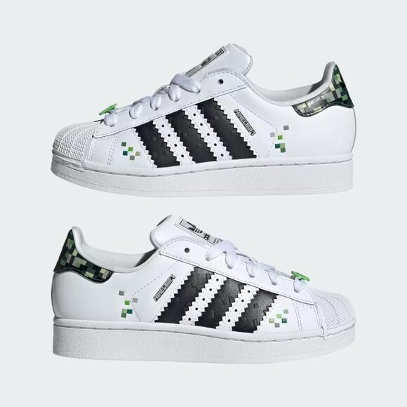adidas gazelle silver green womens Kids adidas Superstar Shoes White / Camo HQ4287